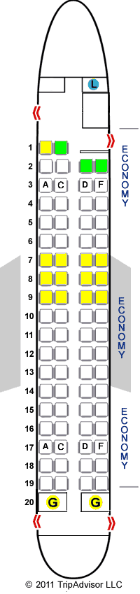 SeatGuru Seat Map Frontier