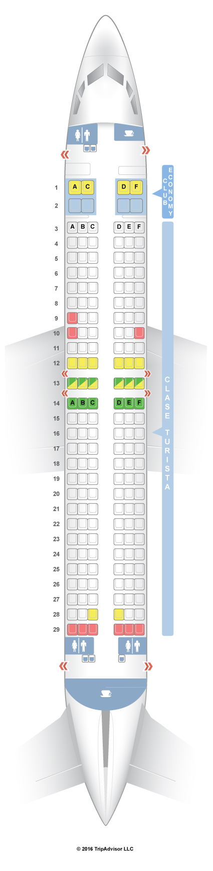 Aerolineas Argentinas Seat Map SeatGuru Seat Map Aerolineas Argentinas   SeatGuru