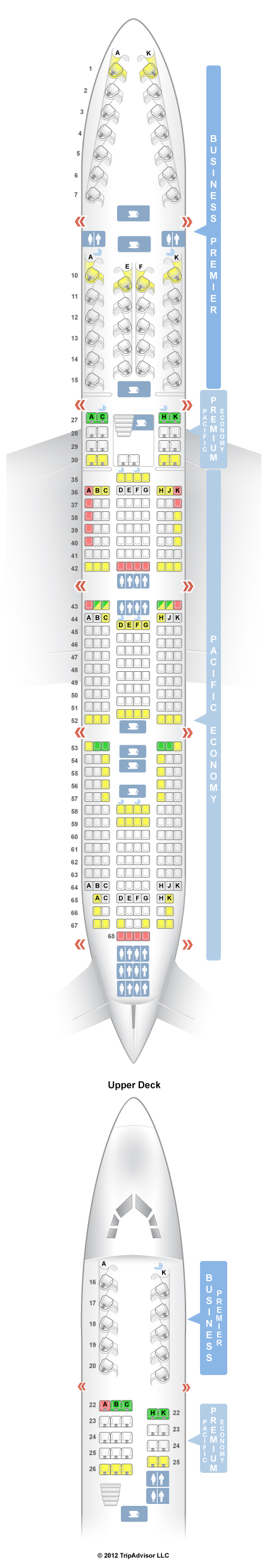 Air New Zealand 747 Seat Map SeatGuru Seat Map Air New Zealand   SeatGuru