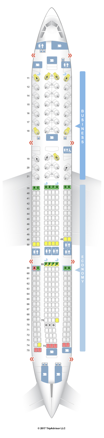 Cathay Pacific A330 300 Seat Map SeatGuru Seat Map Cathay Pacific   SeatGuru