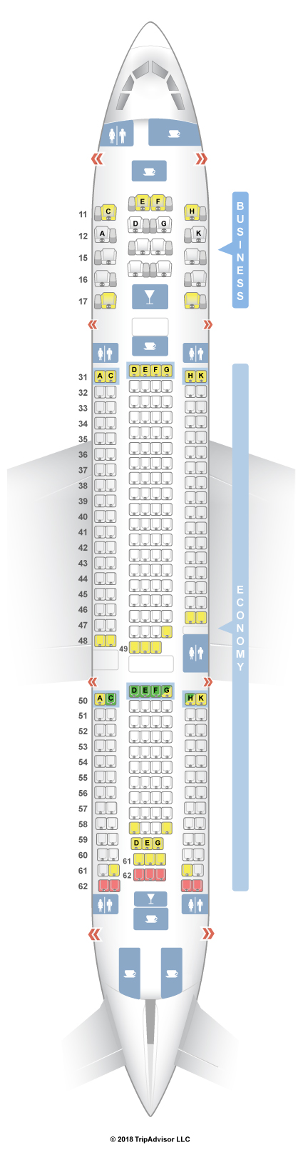 Seatguru Seat Map Hong Kong Airlines Seatguru