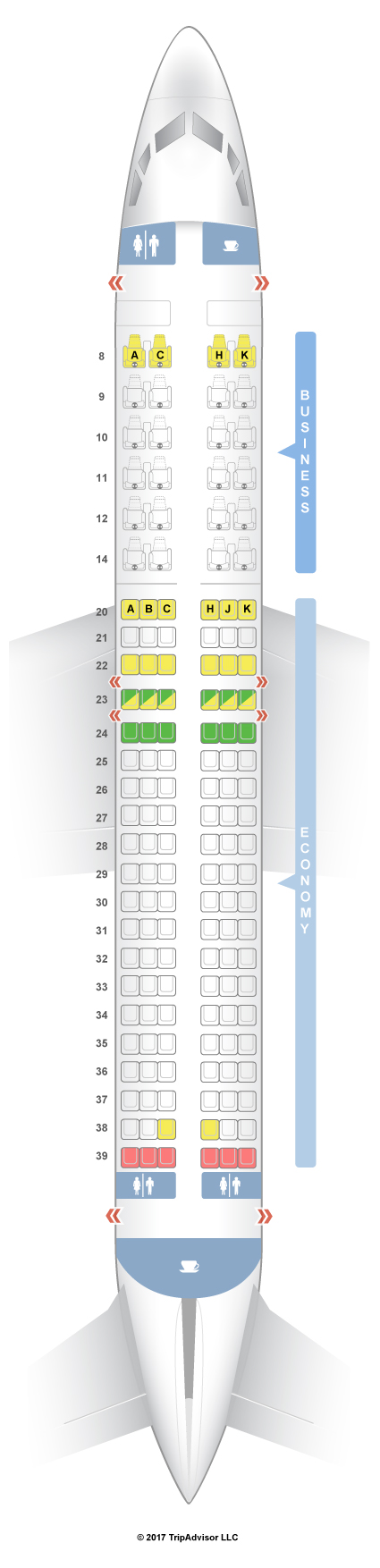Sitzplan sunexpress A330 Sitzplan