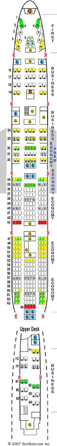 SeatGuru Seat Map ANA