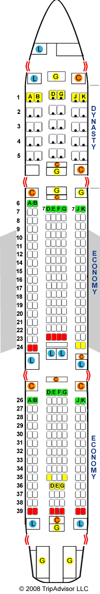 SeatGuru Seat Map China Airlines