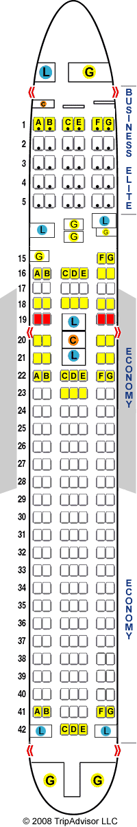 Delta Boeing 767 Seat Map