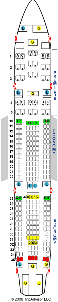 Jetstar A320 Seat Map