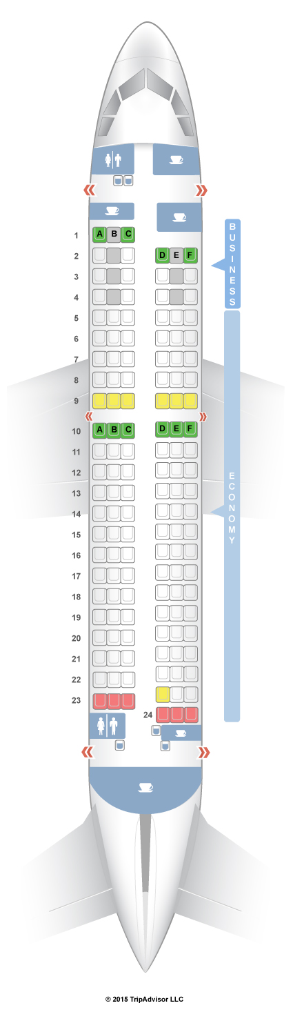 Airbus A319 Seat Map.