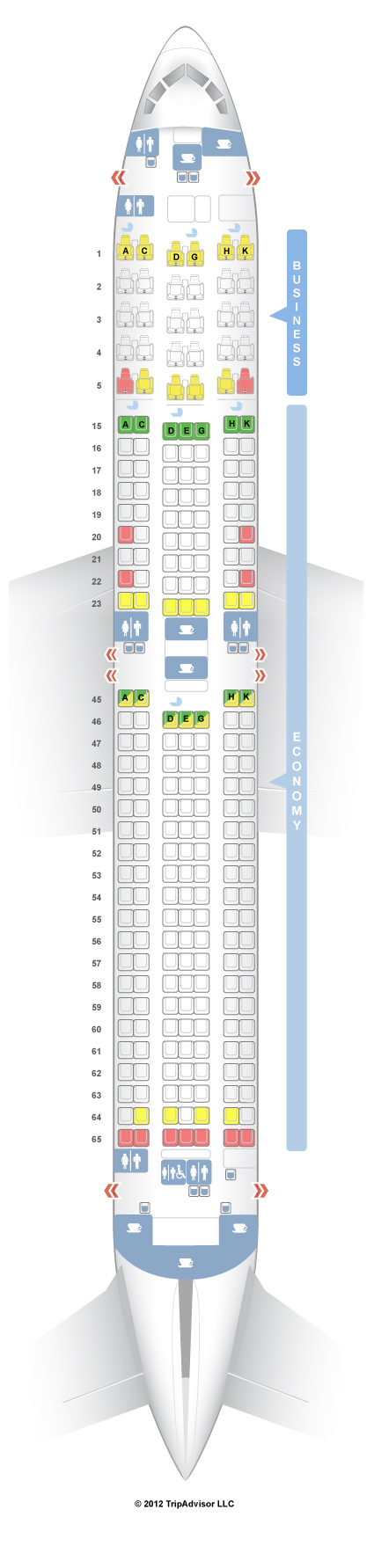 American airlines boeing 767 seating chart