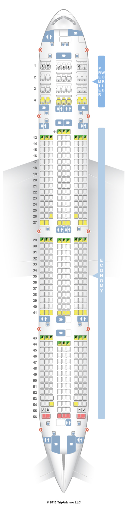 SeatGuru Seat Map Kenya Airways