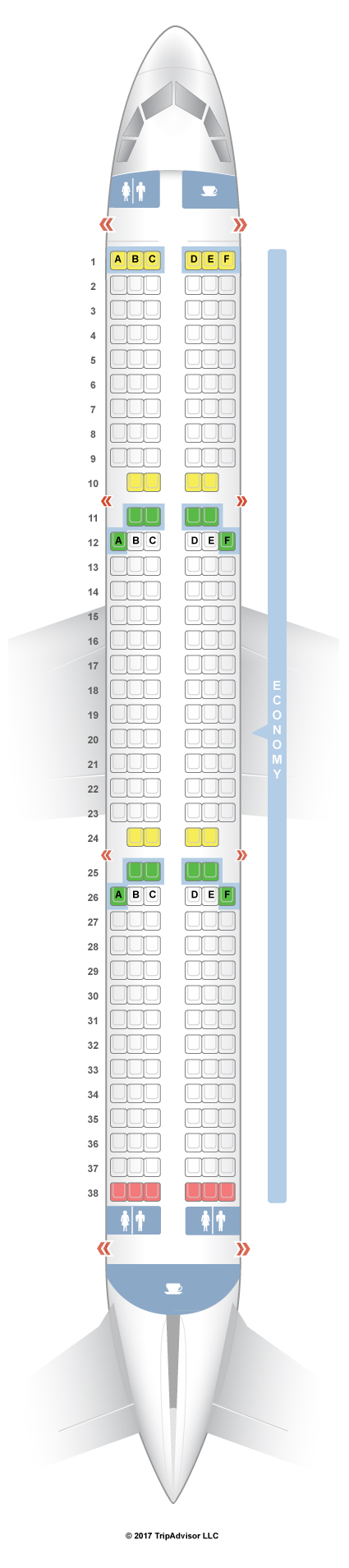 SeatGuru Seat Map LATAM Brasil