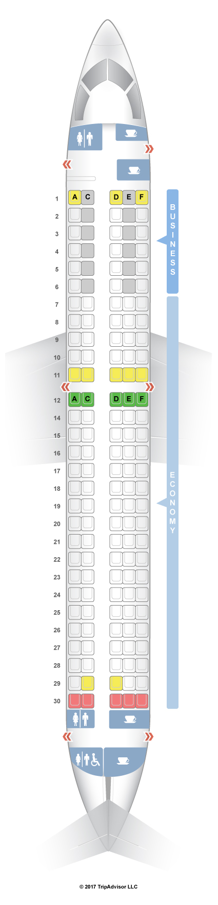 airbus a220 300 swiss seat map