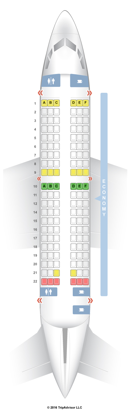 SeatGuru Seat Map Tunis Air