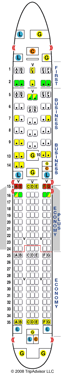 United Airlines Aircraft Seating Charts