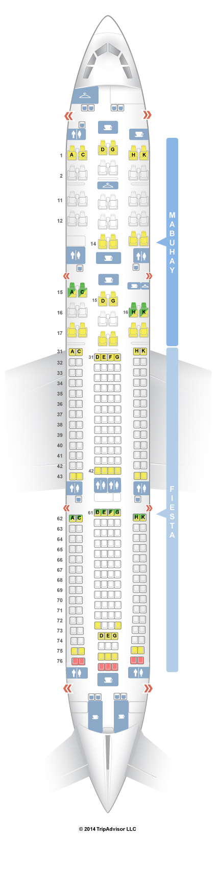 SeatGuru Seat Map Philippine Airlines