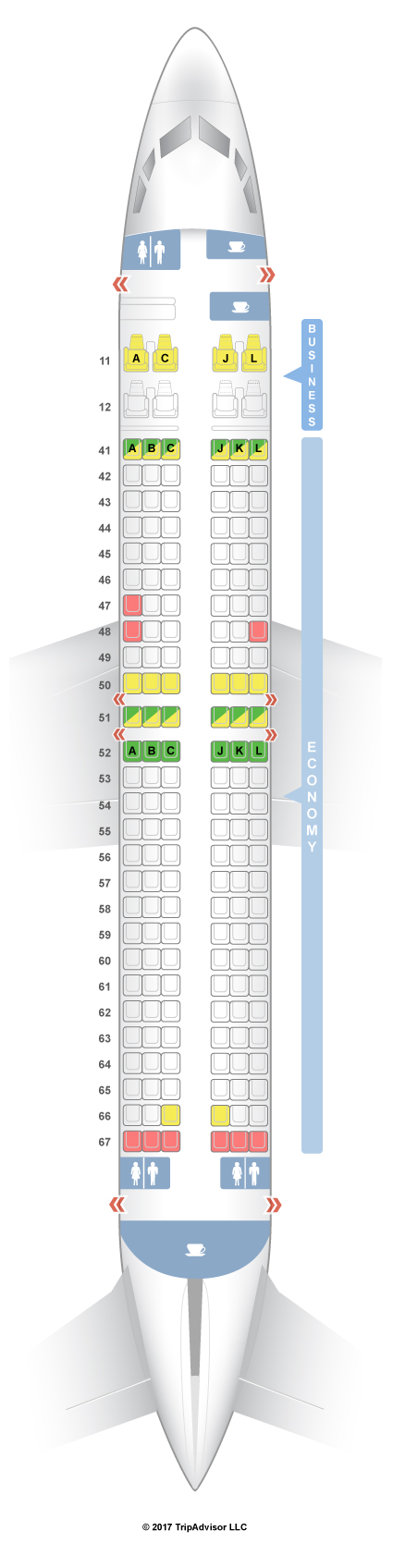 SeatGuru Seat Map Xiamen Airlines