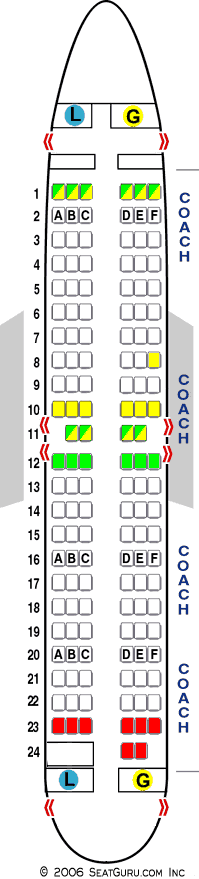 SeatGuru Seat Map