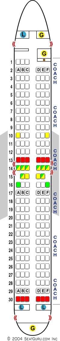 SeatGuru Seat Map