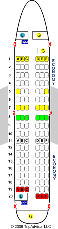 SeatGuru Seat Map Austrian