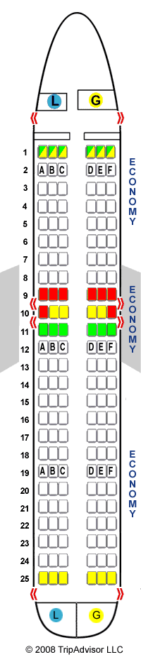 SeatGuru Seat Map