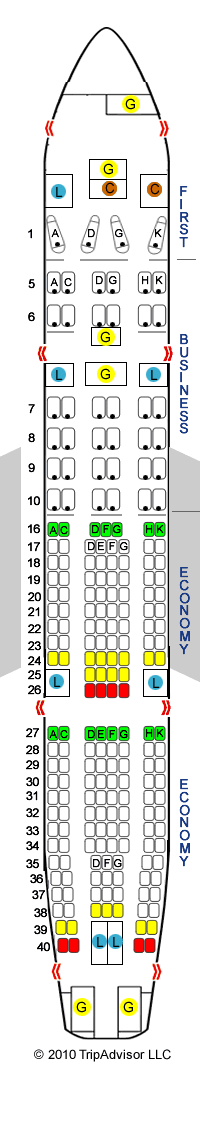 SeatGuru Seat Map