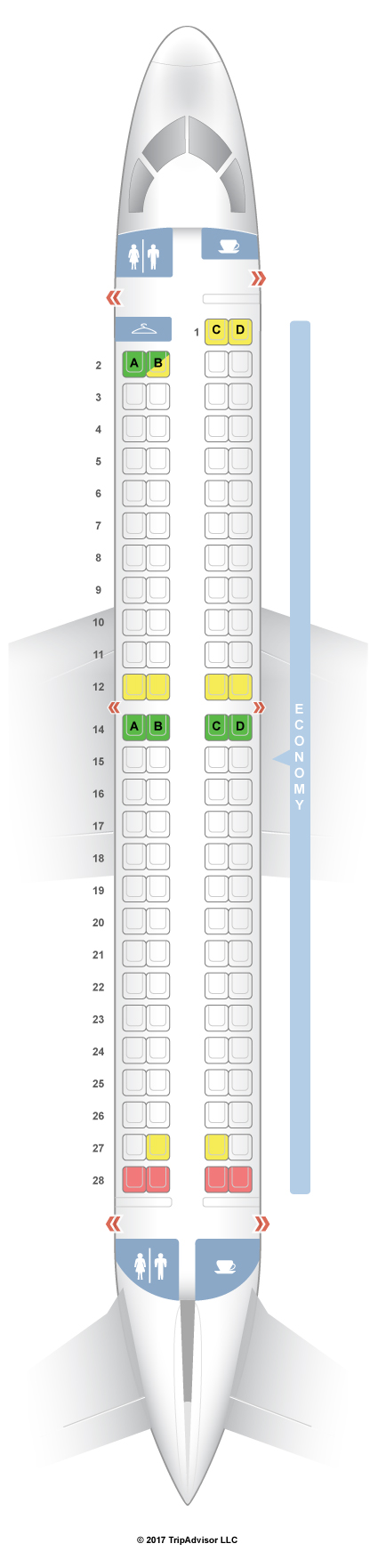 SeatGuru Seat Map Azerbaijan Hava Yollary