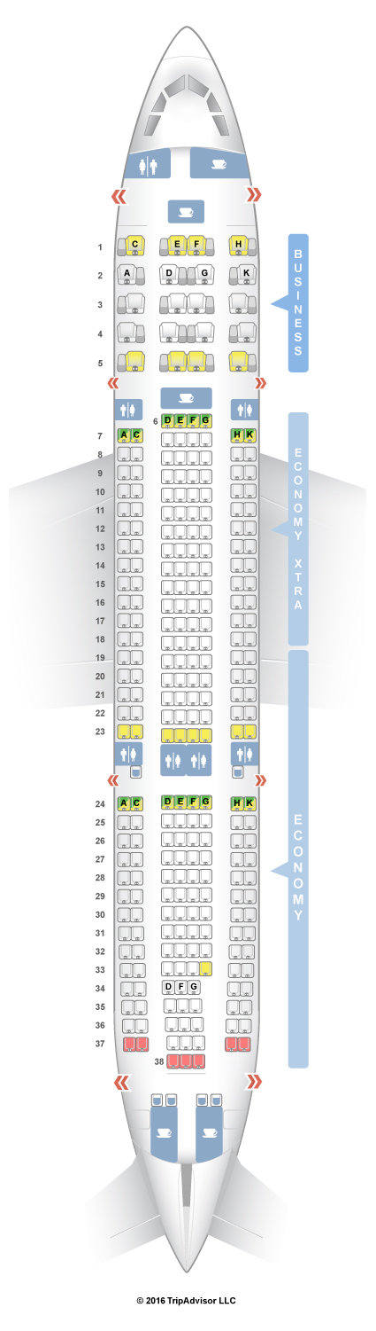 SeatGuru Seat Map Azul