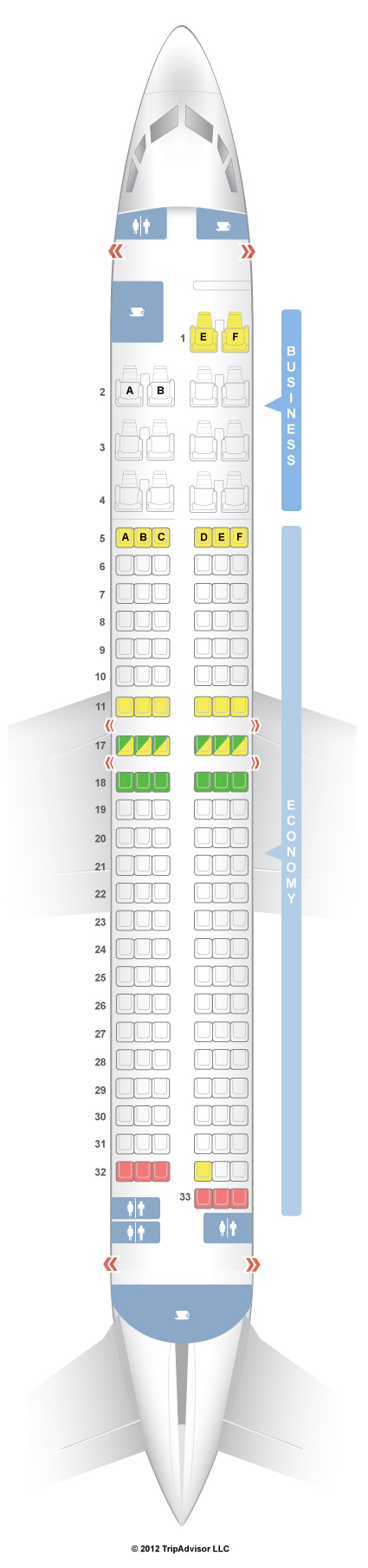 SeatGuru Seat Map Copa Airlines