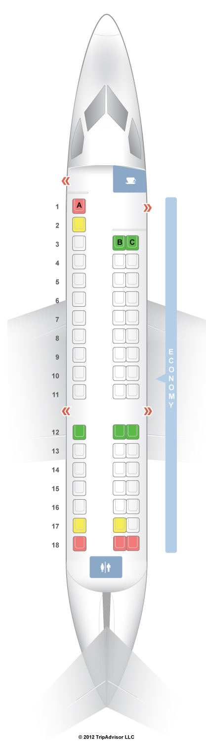 Embraer Rj145 Seat Guru Seatguru Seat Map Delta - Seatguru