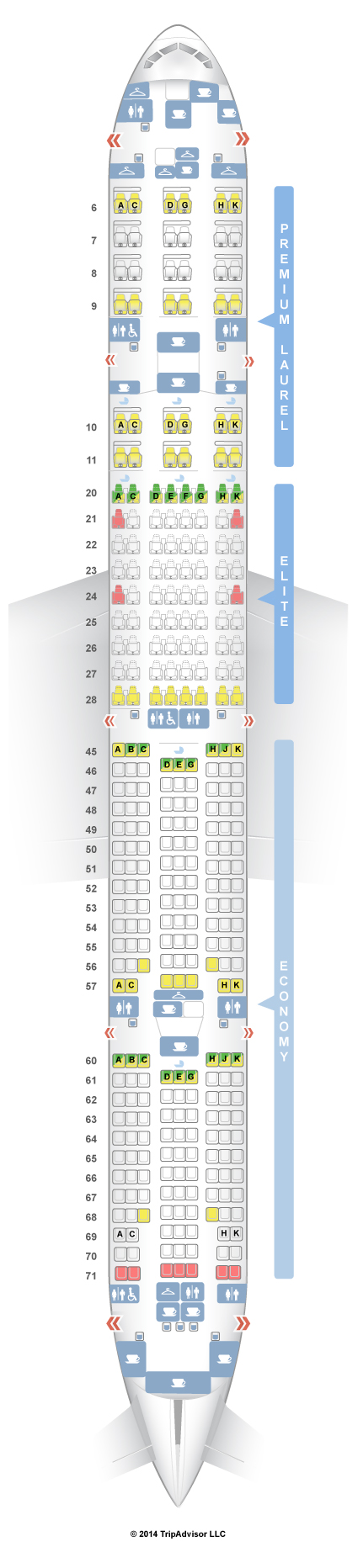 SeatGuru Seat Map EVA Air