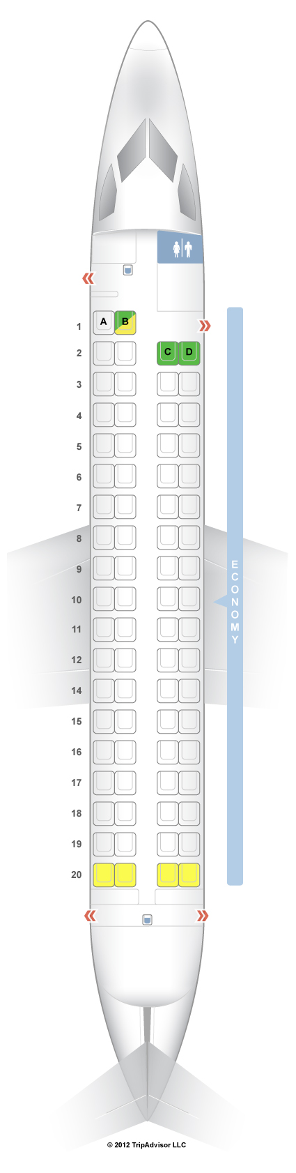 Bombardier Q400 Seat Map Seatguru Seat Map Japan Airlines - Seatguru