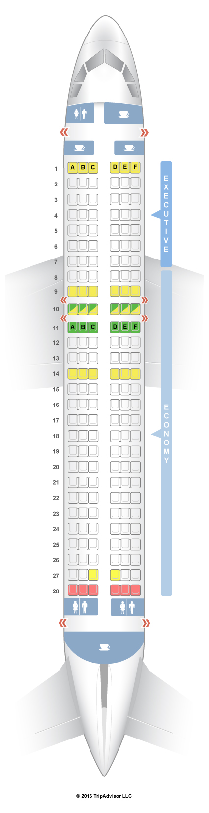 excel Departure for Usual SeatGuru Seat Map TAP Portugal - SeatGuru