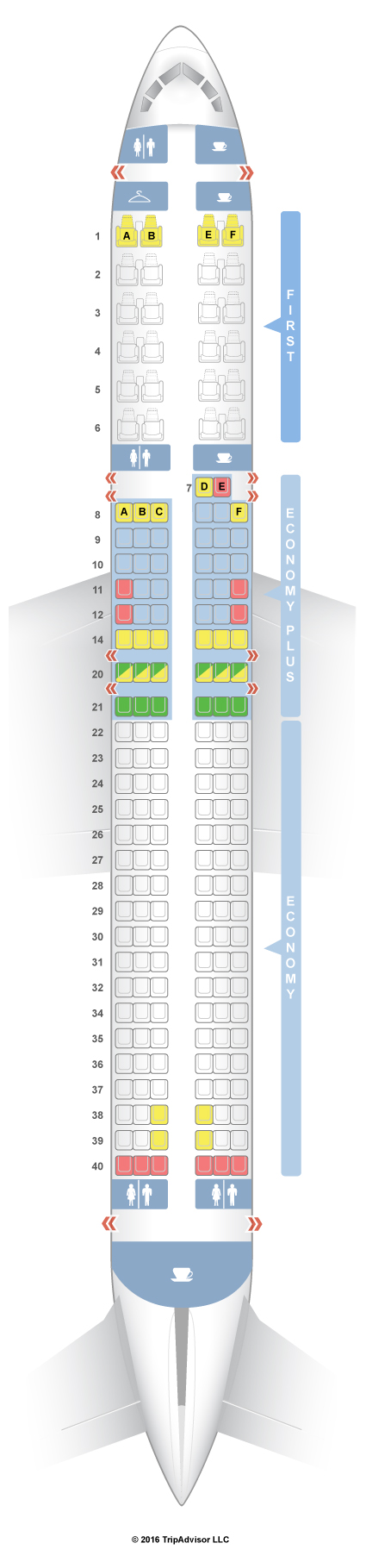 United 757 Seat Map Seatguru Seat Map United - Seatguru