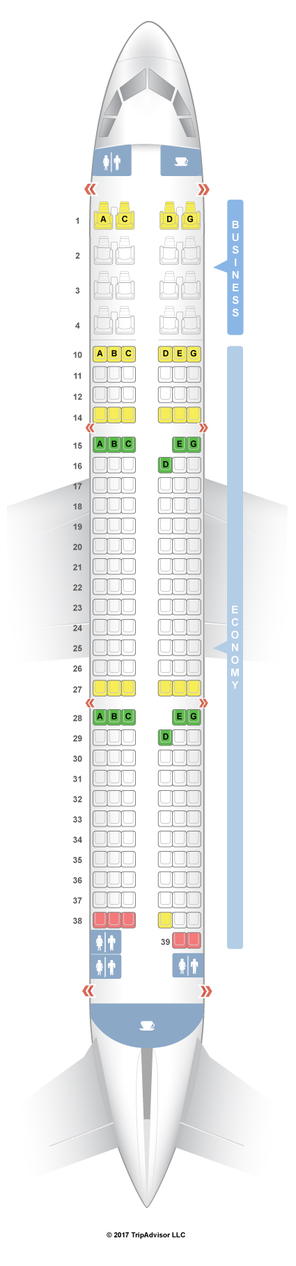 Vietnam Airlines Seat Map Seatguru Seat Map Vietnam Airlines - Seatguru