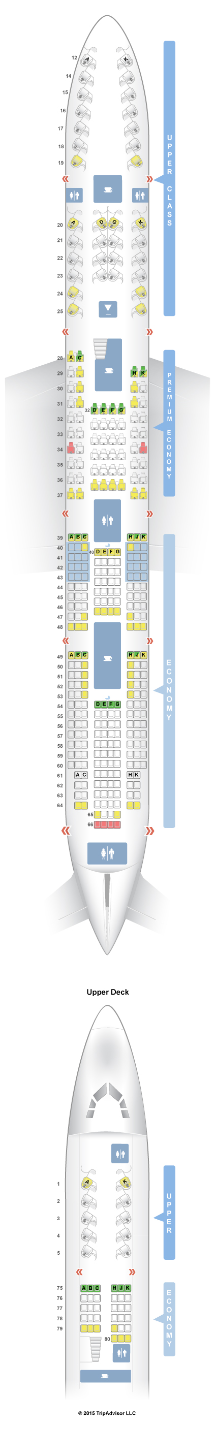 Atlantic 747 Seating Chart