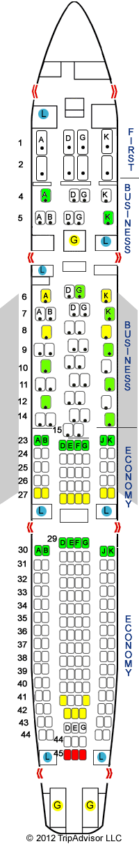 SeatGuru Seat Map SWISS