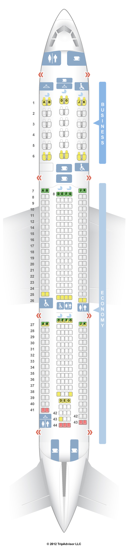 Seatguru Seat Map China Airlines - Seatguru