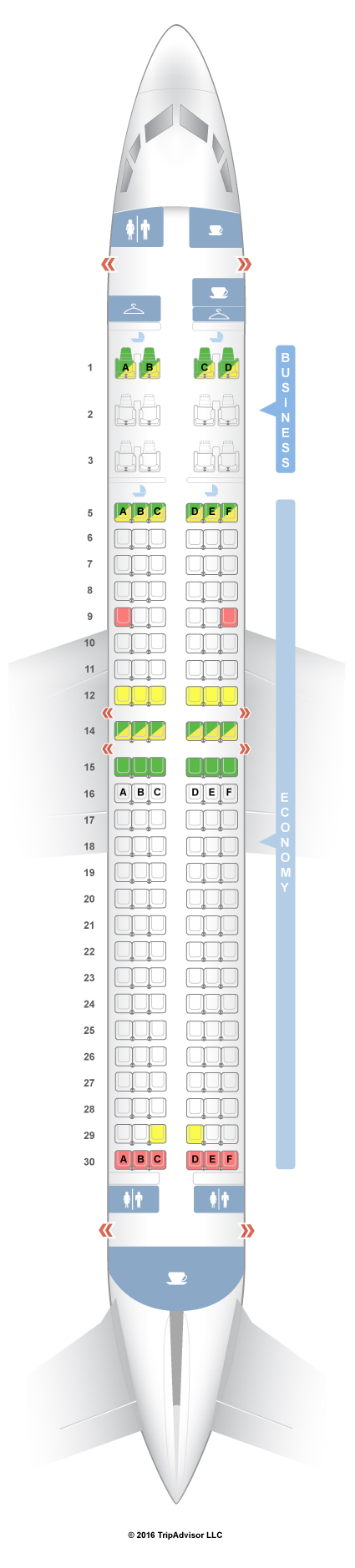 Seat Map For 737 800 SeatGuru Seat Map Silkair - SeatGuru