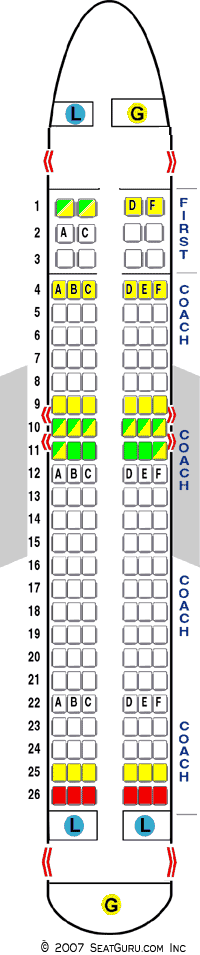 SeatGuru Seat Map