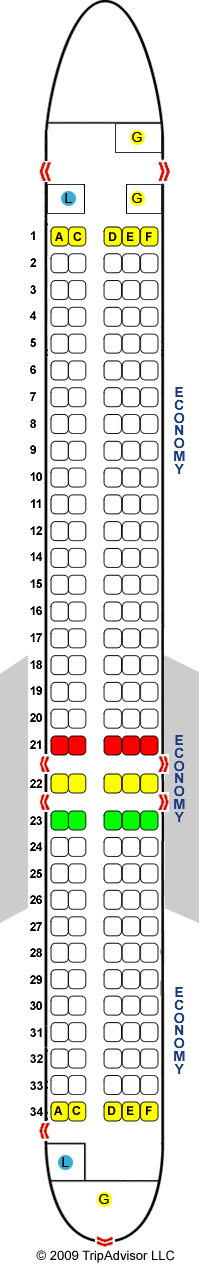 SeatGuru Seat Map Copa Airlines