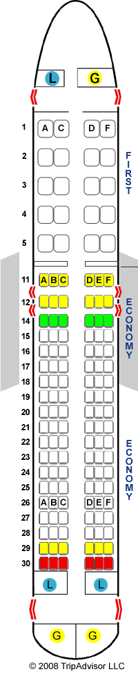 SeatGuru Seat Map