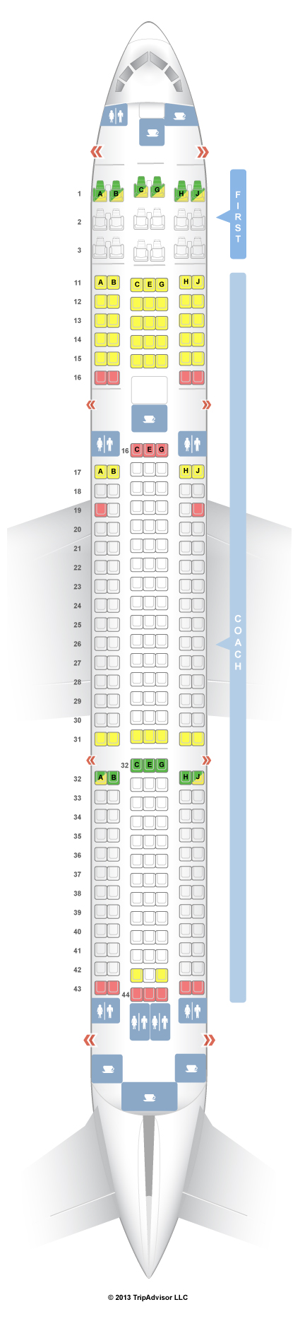 Seatguru Seat Map Hawaiian Airlines