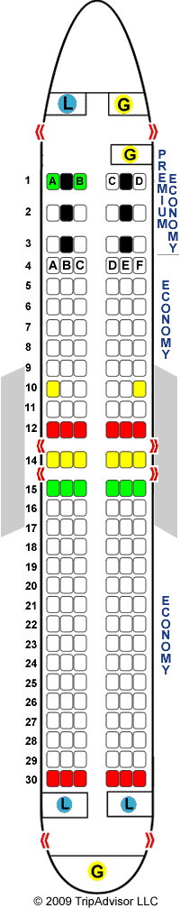 SeatGuru Seat Map