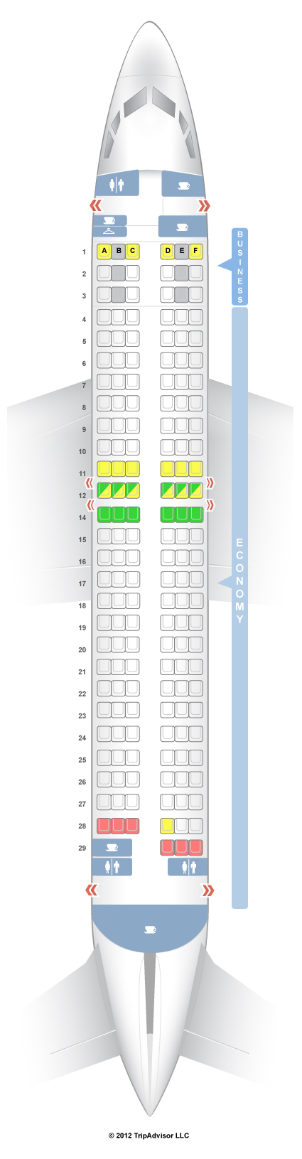 SeatGuru Seat Map Turkish Airlines Boeing 737-800 (738) V2