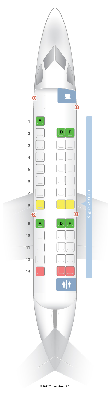 SeatGuru Seat Map Air France Embraer ERJ-135