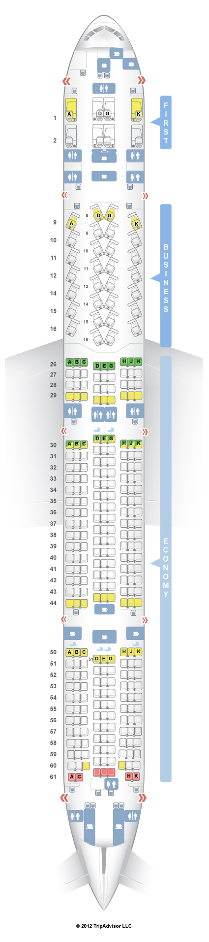 SeatGuru Seat Map Turkish Airlines Boeing 777-300ER (77W) V1