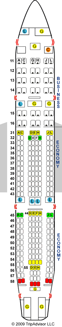 SeatGuru Seat Map Air China Airbus A330-200 Vers. 2 (330)