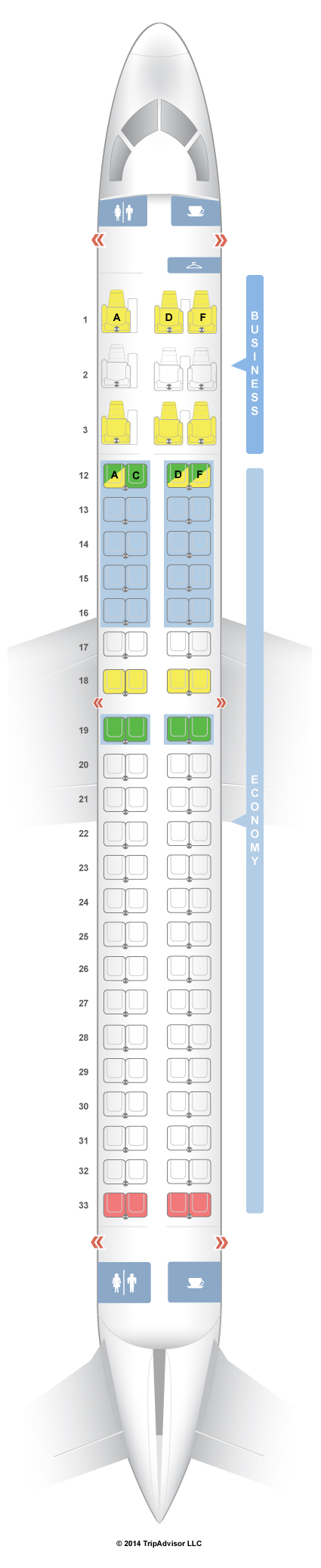 Embraer 175 Air Canada Seating Chart