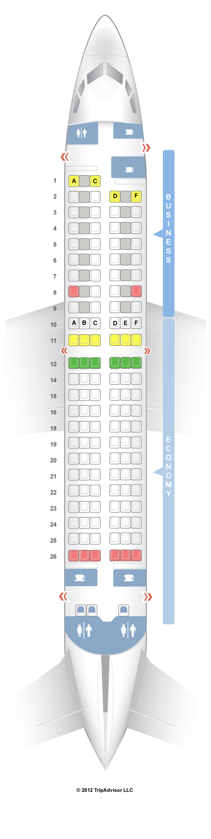 SeatGuru Seat Map Lufthansa Boeing 737-300 (737)