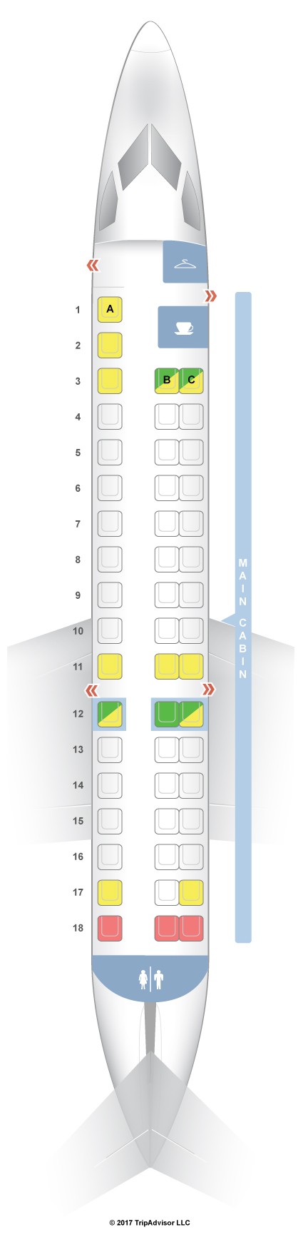 american eagle e75 seating