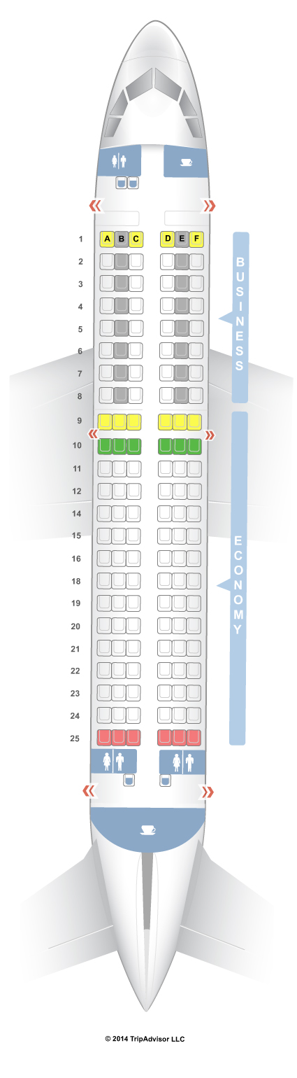 SeatGuru Seat Map Lufthansa Airbus A319 (319)